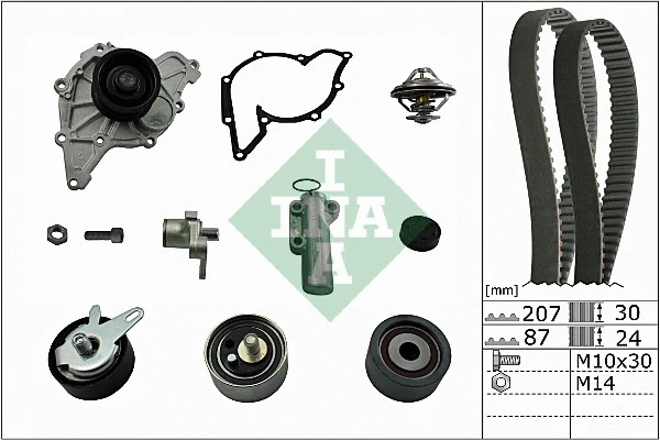 Veepump + hammasrihmakomplekt Schaeffler INA 530 0539 30