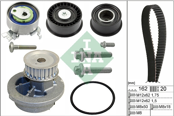 Veepump + hammasrihmakomplekt Schaeffler INA 530 0443 30