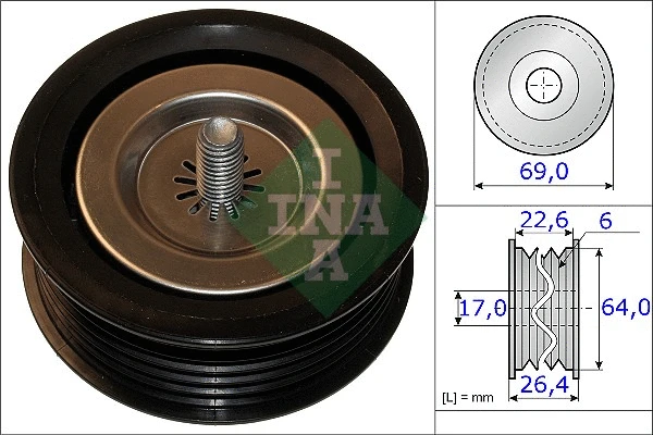 Seade-/juhtrull, soonrihm Schaeffler INA 532 0671 10