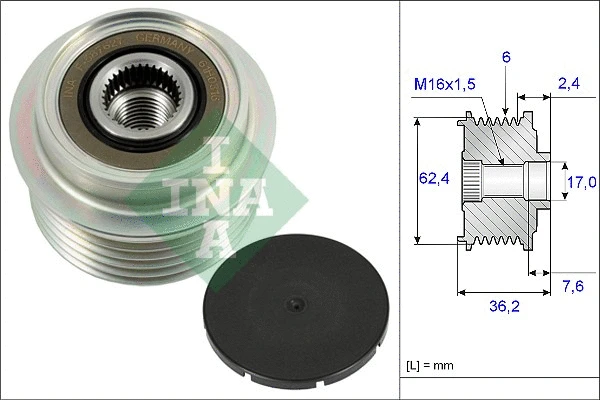 Generaatori vabakäik Schaeffler INA 535 0238 10