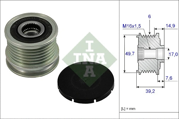 Generaatori vabakäik Schaeffler INA 535 0015 10