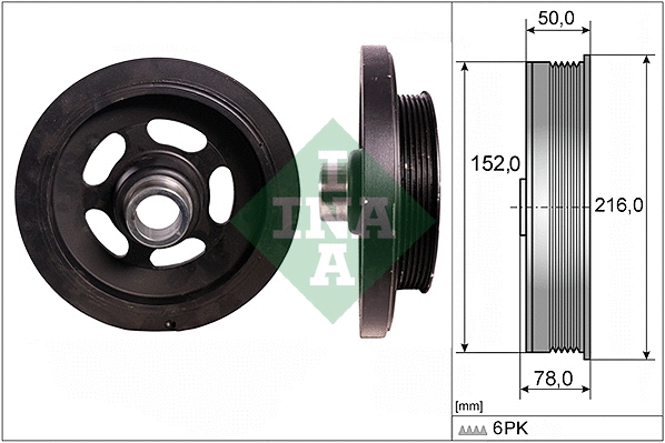Rihmaratas, väntvõll Schaeffler INA 544 0111 10