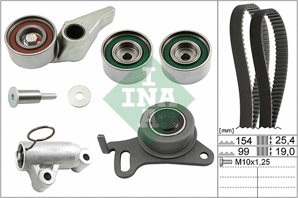 Hammasrihma komplekt Schaeffler INA 530 0594 10