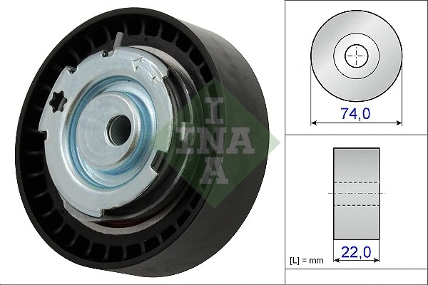 Pingutusrull, Hammasrihm Schaeffler INA 531 0876 10