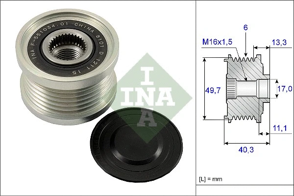 Generaatori vabakäik Schaeffler INA 535 0093 10