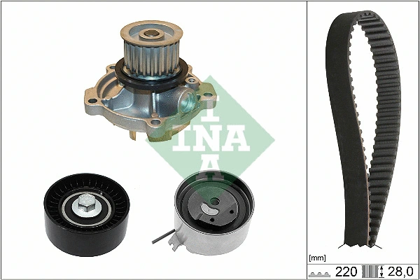 Veepump + hammasrihmakomplekt Schaeffler INA 530 0456 30