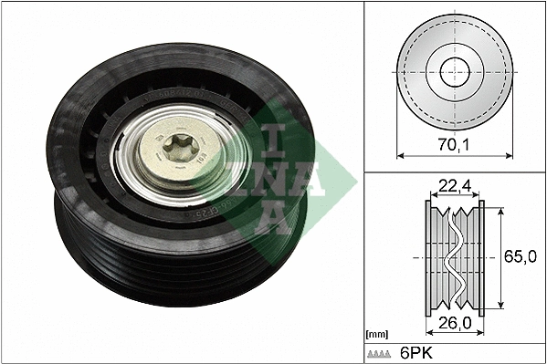 Seade-/juhtrull, soonrihm Schaeffler INA 532 0471 10