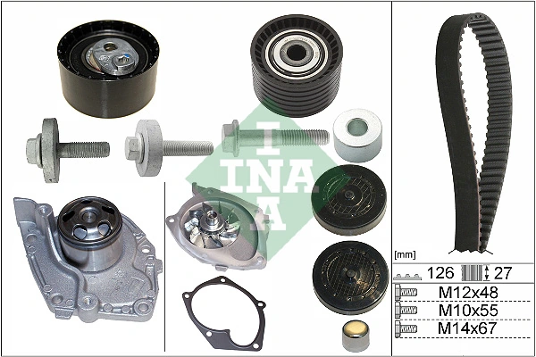 Veepump + hammasrihmakomplekt Schaeffler INA 530 0638 30