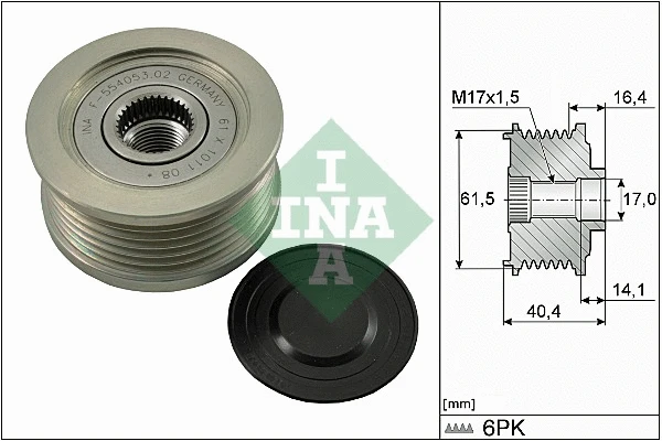 Generaatori vabakäik Schaeffler INA 535 0115 10
