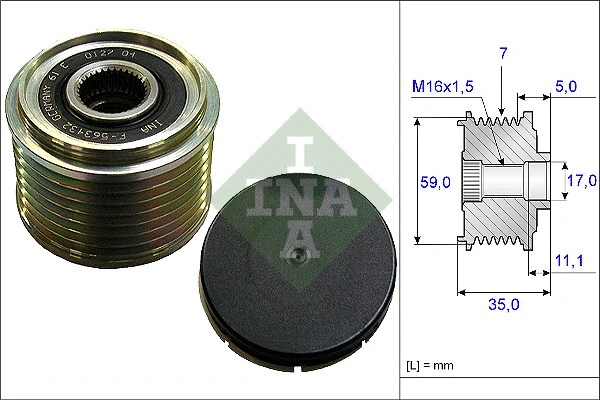 Generaatori vabakäik Schaeffler INA 535 0159 10
