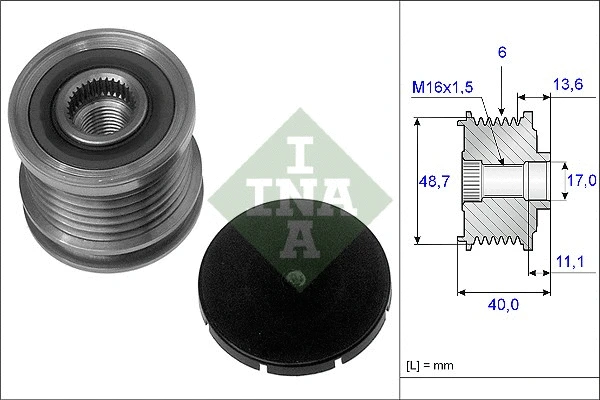 Generaatori vabakäik Schaeffler INA 535 0085 10