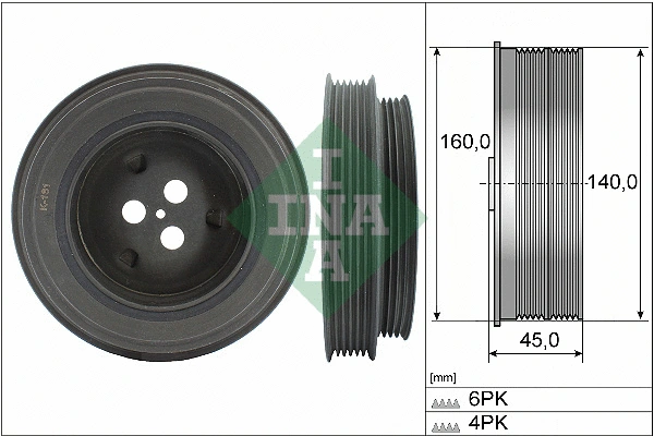 Rihmaratas, väntvõll Schaeffler INA 544 0131 10