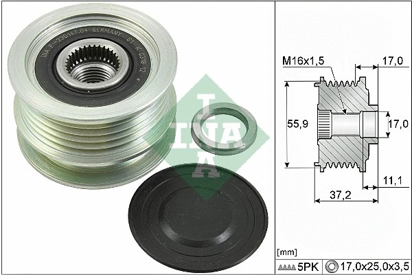 Generaatori vabakäik Schaeffler INA 535 0116 10