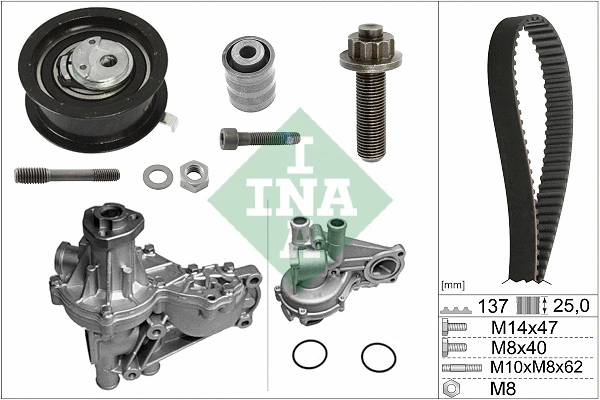 Veepump + hammasrihmakomplekt Schaeffler INA 530 0377 32