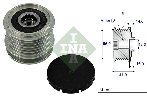 Generaatori vabakäik Schaeffler INA 535 0010 10