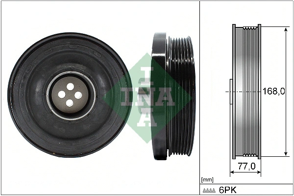 Rihmaratas, väntvõll Schaeffler INA 544 0130 10