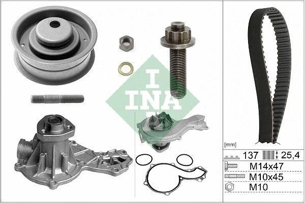 Veepump + hammasrihmakomplekt Schaeffler INA 530 0003 30