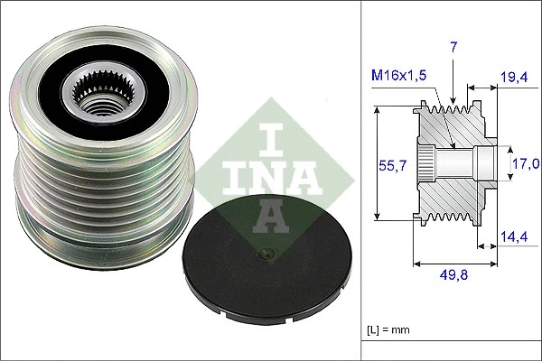 Generaatori vabakäik Schaeffler INA 535 0165 10