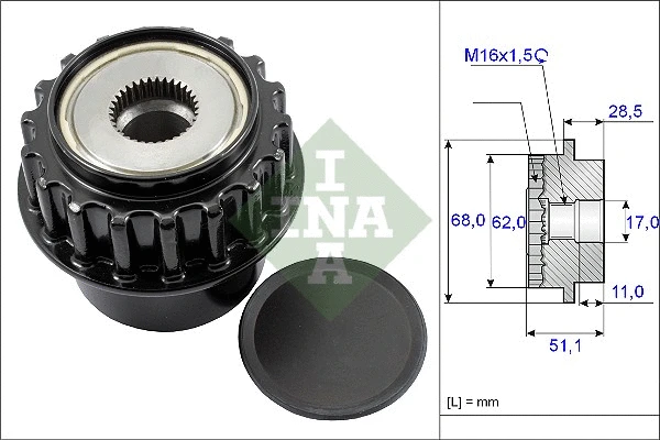 Generaatori vabakäik Schaeffler INA 535 0175 10