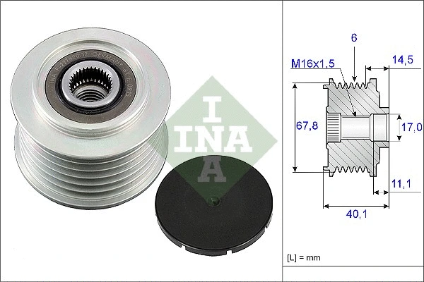 Generaatori vabakäik Schaeffler INA 535 0052 10