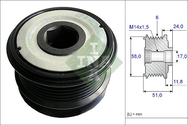 Generaatori vabakäik Schaeffler INA 535 0196 10