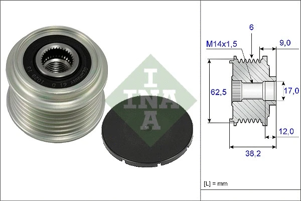 Generaatori vabakäik Schaeffler INA 535 0219 10