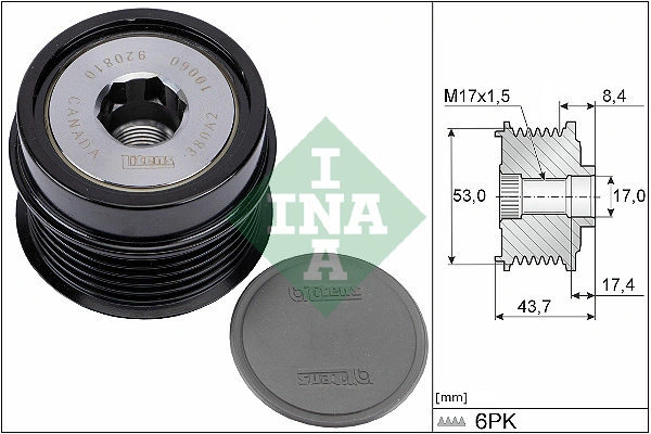 Generaatori vabakäik Schaeffler INA 535 0281 10