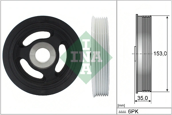 Rihmaratas, väntvõll Schaeffler INA 544 0104 10
