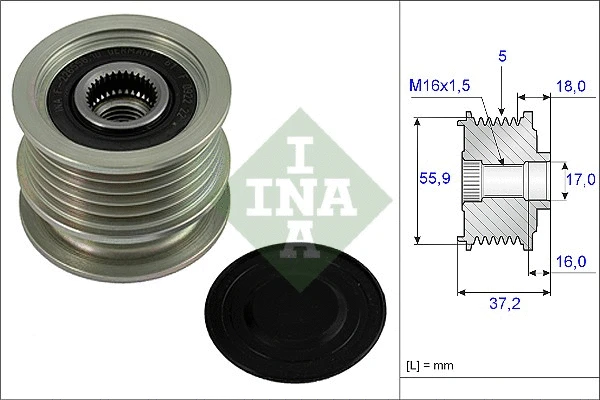 Generaatori vabakäik Schaeffler INA 535 0009 10