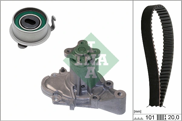 Veepump + hammasrihmakomplekt Schaeffler INA 530 0355 30