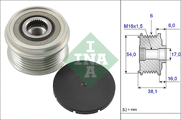 Generaatori vabakäik Schaeffler INA 535 0063 10