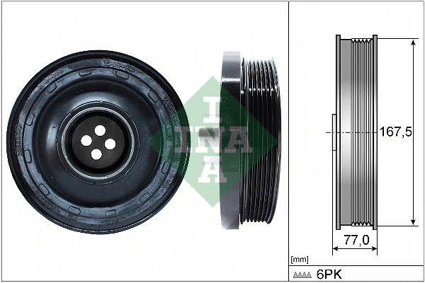 Rihmaratas, väntvõll Schaeffler INA 544 0137 10