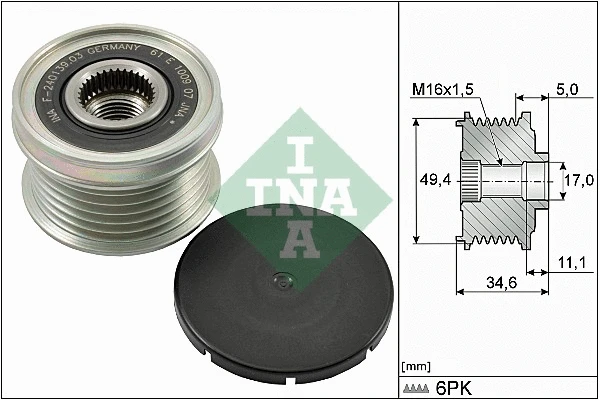 Generaatori vabakäik Schaeffler INA 535 0155 10