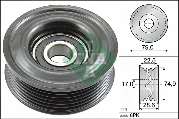 Seade-/juhtrull, soonrihm Schaeffler INA 532 0721 10