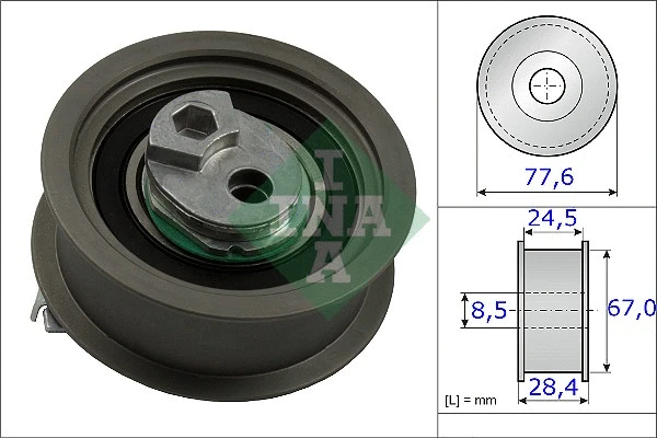 Pingutusrull, Hammasrihm Schaeffler INA 531 0851 10