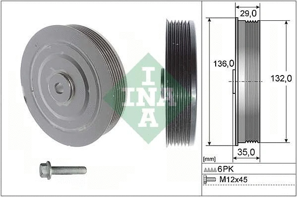 rihmratta komplekt, väntvõll Schaeffler INA 544 0009 20