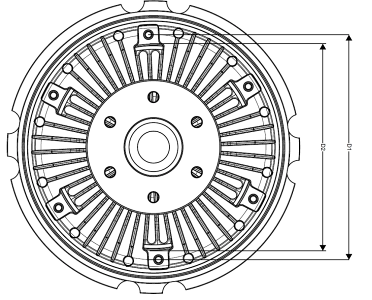 Sidur, radiaatoriventilaator NRF 49529