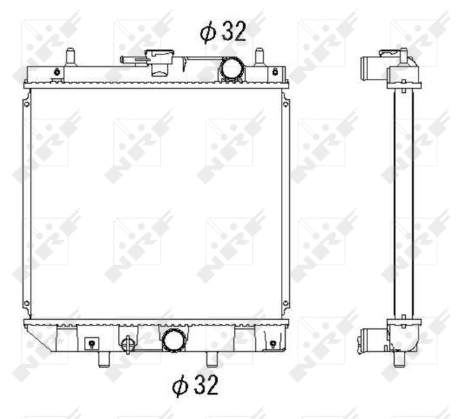 Radiaator, mootorijahutus NRF 53276