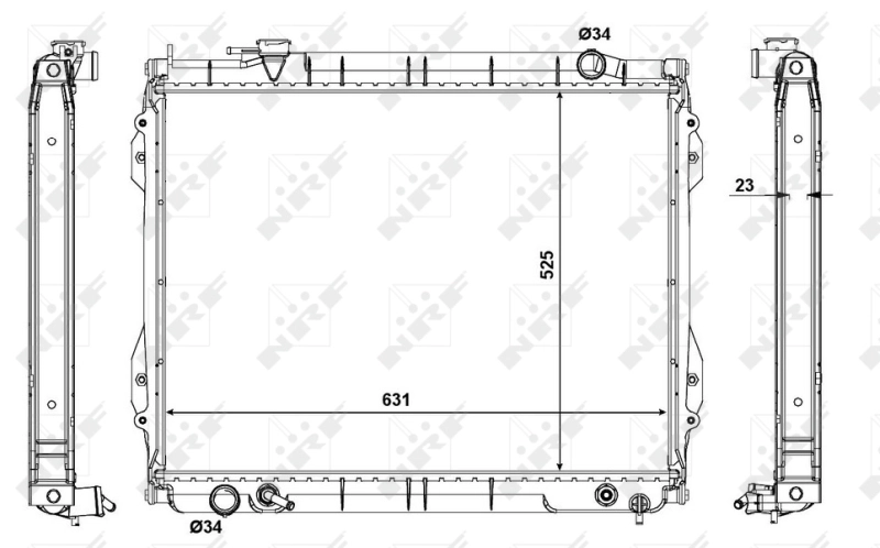 Radiaator, mootorijahutus NRF 56120