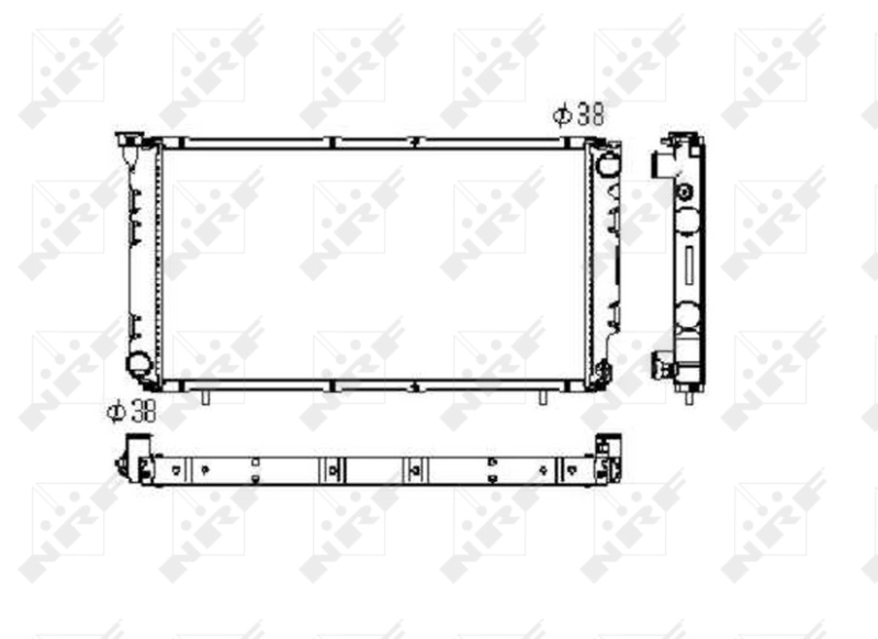 Radiaator, mootorijahutus NRF 506671