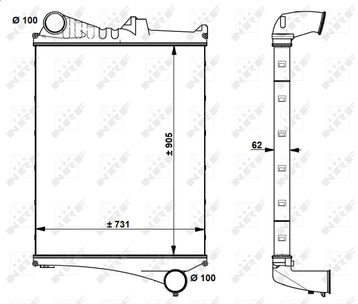 Kompressoriõhu radiaator NRF 30225