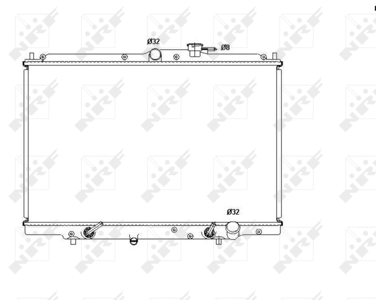 Radiaator, mootorijahutus NRF 53515