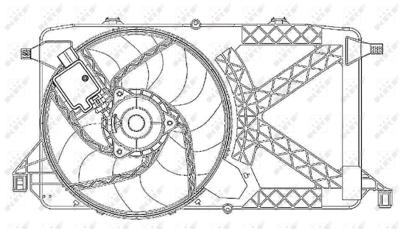 Ventilaator, mootorijahutus NRF 47264