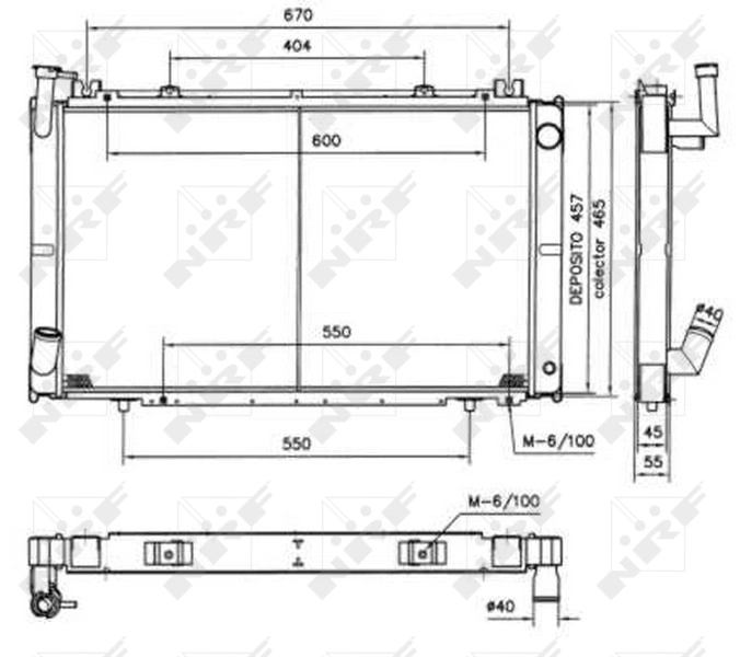 Radiaator, mootorijahutus NRF 52154