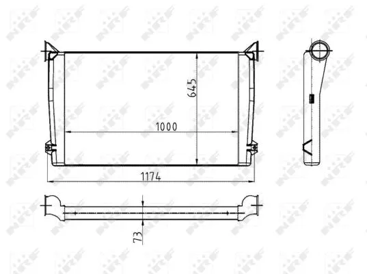 Kompressoriõhu radiaator NRF 30176X