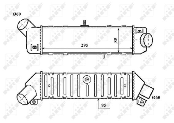 Kompressoriõhu radiaator NRF 30412