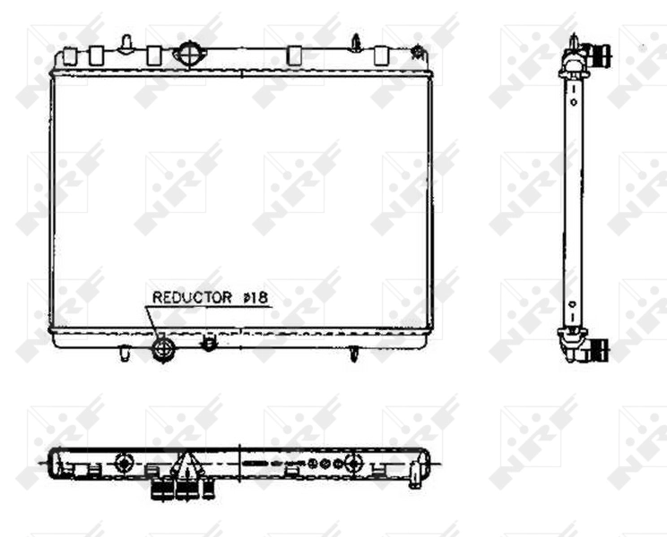 Radiaator, mootorijahutus NRF 50436