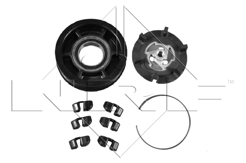 Magnetsidur, kliimakompressor NRF 380010