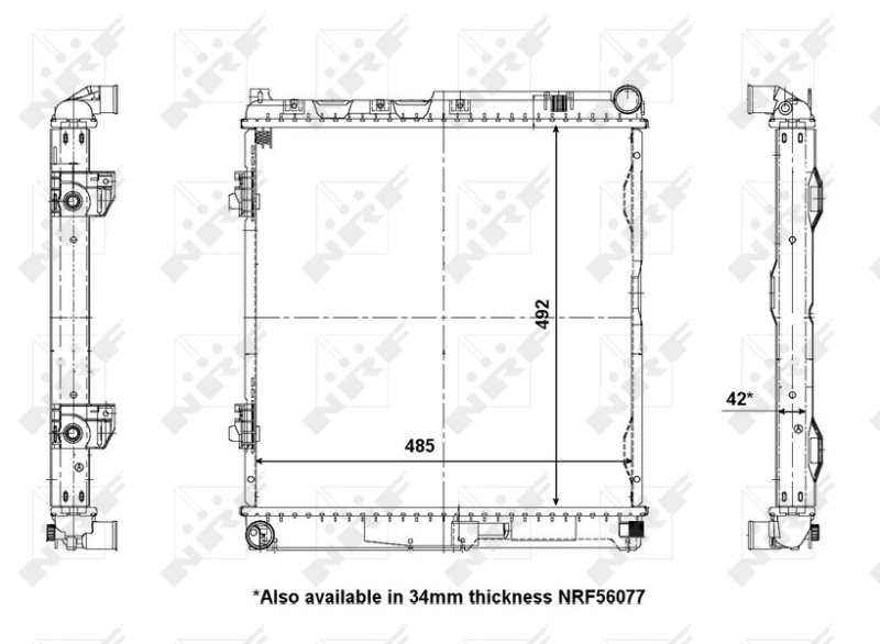Radiaator, mootorijahutus NRF 56141