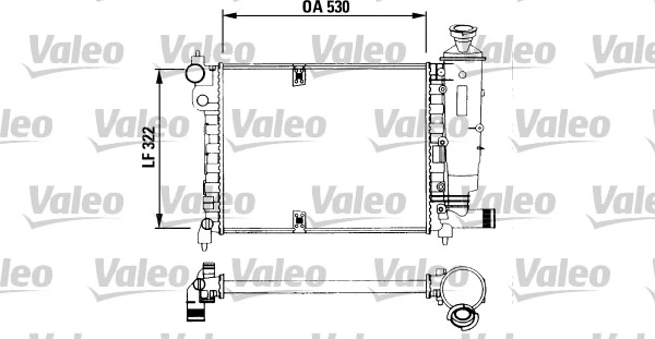Radiaator, mootorijahutus VALEO 730515